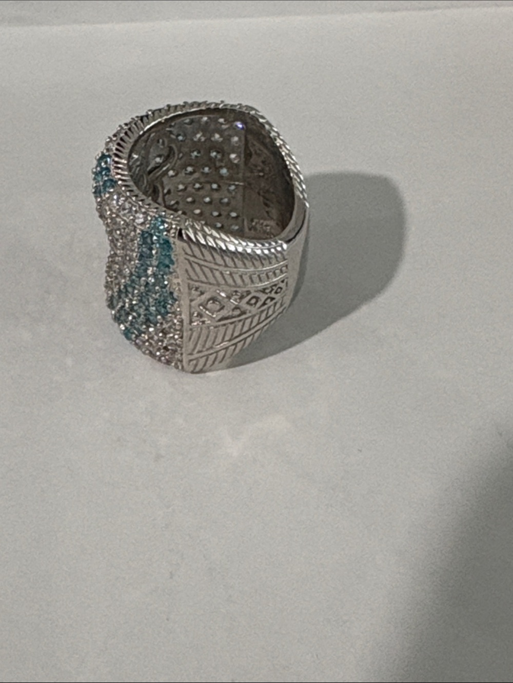 Judith Ripka statement ring size 6. - Picture 4 of 5